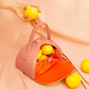 New Trendy Custom Semicircle <strong>Bag</strong> Retro Geometric Handbag Shoulder Trendy Messenger <strong>Bag</strong> for Women