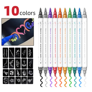 Dual tip da Markers hình xăm <span class=keywords><strong>t</strong></span>ạm thời bú<span class=keywords><strong>t</strong></span> cho nghệ thuậ<span class=keywords><strong>t</strong></span> cơ thể | da-an toàn, có thể giặ<span class=keywords><strong>t</strong></span> 10 màu sắc cơ thể sơn hình xăm bú<span class=keywords><strong>t</strong></span> - Product Image 2