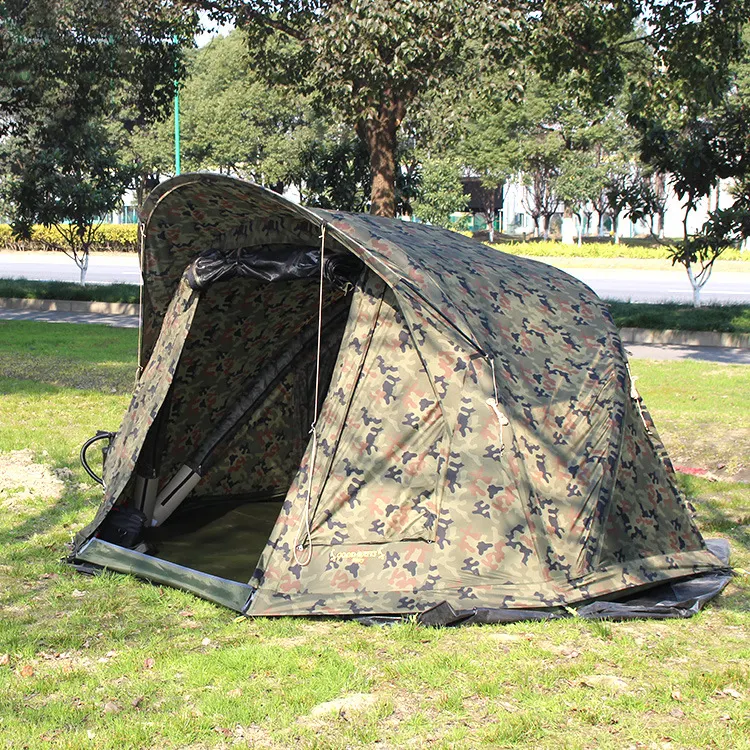 Tienda inflable personalizada de camuflaje, carpa impermeable, Bivvy, pesca