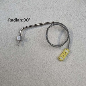 Hoch temperatur <span class=keywords><strong>sensor</strong></span> EGT K Typ Thermo element versiegelt Radian 100 ° 90 ° Sonden stange OMG-Stecker M12x1, 5 Muttern 6,6mm Loch - Product Image 5
