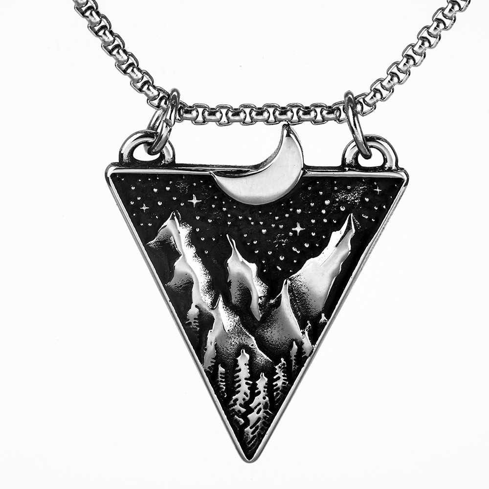 01811 Couleur Acier - Pendentif Simple
