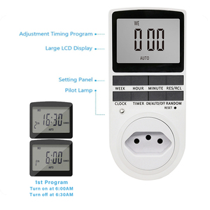 BR-Stecker Elektronischer digitaler Timer-Schalter Buchse Küchen-Timer-Steckdose Programmier bare Timing-Buchsen steuerung - Product Image 2
