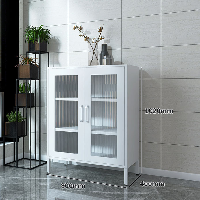 Armoire à porte en verre trempé Changhong blanc