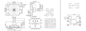 10mm <strong>Multi</strong>-<strong>functional</strong> <strong>Switch</strong> <strong>Multi</strong>-directional <strong>Switch</strong> Operated in Four Directions With an Intermediate <strong>Button</strong> - Product Image 4