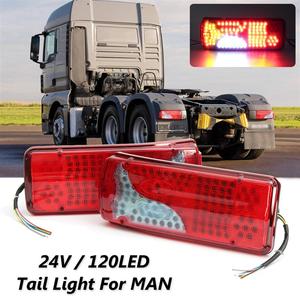 Üniversitesi 24V araç fren dur işık 120 LED kamyon römork kamyon kuyruğu arka sis ışık için adam için DAF için SCANIA için TGX - Product Image 6