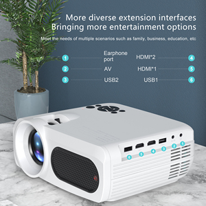 Superlieur M7 Smart WIFI 3D <span class=keywords><strong>LCD</strong></span> Video Theater Projetor Portátil 200 polegadas 300 ANSI Lumens Suporta 4K Full HD 1920*1080 Projetor