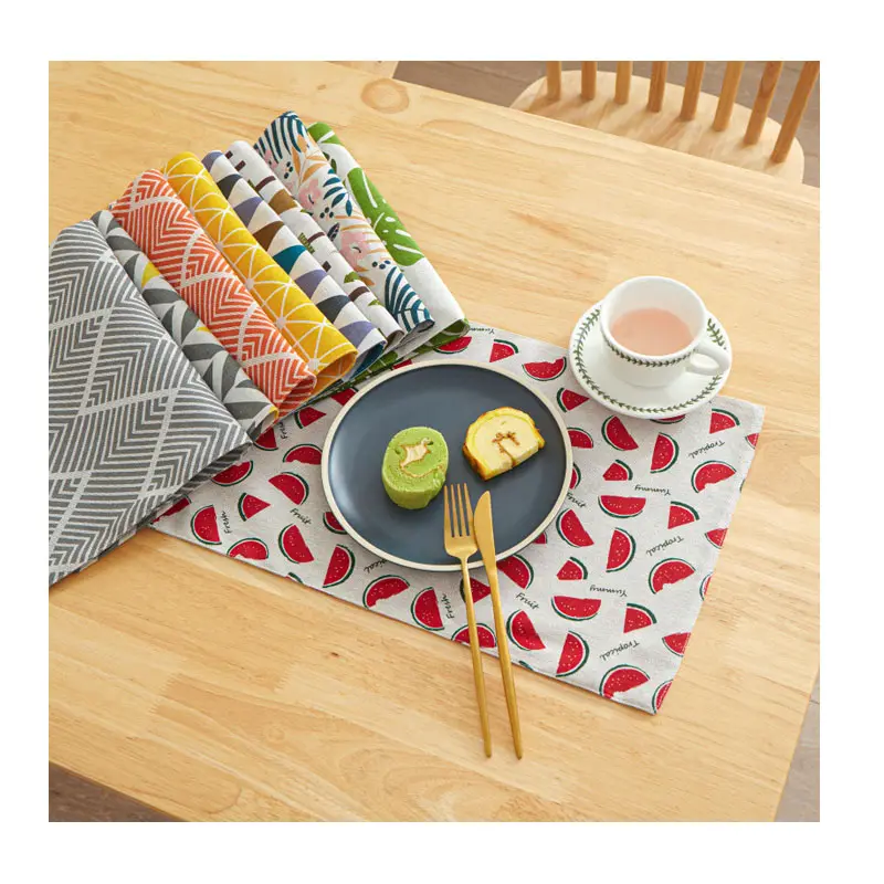 46*30cm Modern Nordic Table Decoration Rectangle Tableware Luxury Mats Placemat For Dining Table