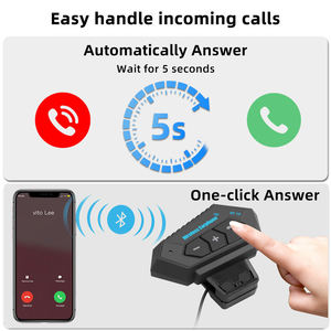 SY710 Wireless Helmet <strong>Intercom</strong> Hands-free Communication <strong>System</strong> <strong>Intercom</strong> for Motorcycle Riding <strong>Intercom</strong> Headset - Product Image 3