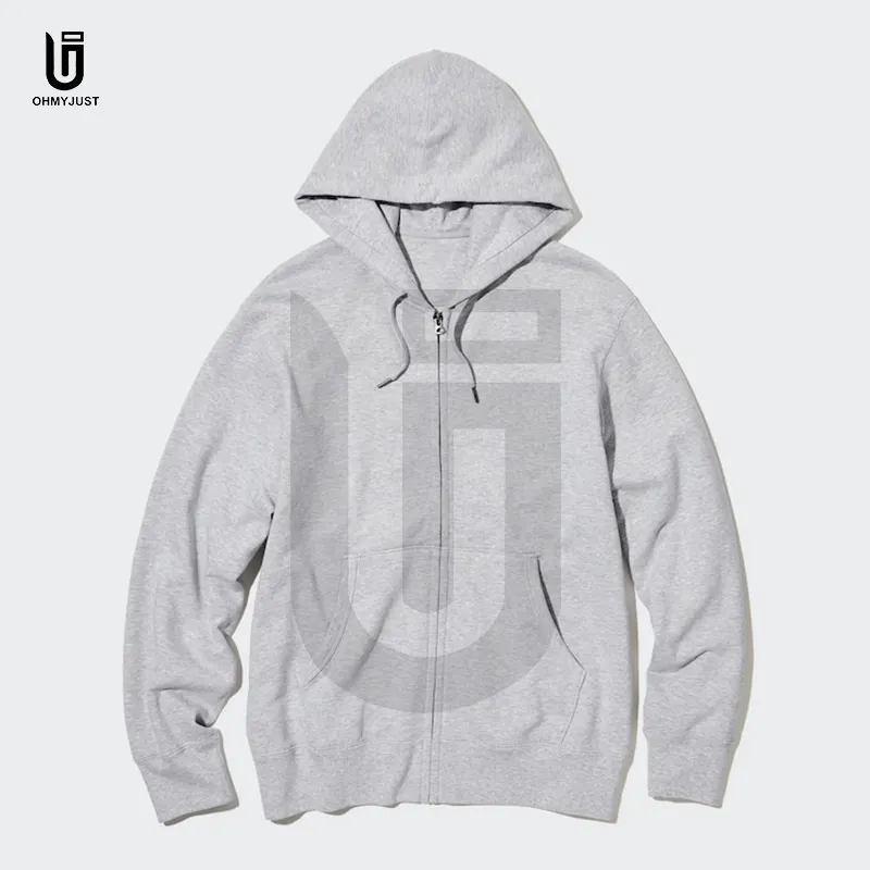 2024 nuevo diseño Zip Up Heavyweight Streetwear sudaderas con capucha para hombres sudaderas con capucha de alta calidad chaqueta con capucha de ajuste Regular