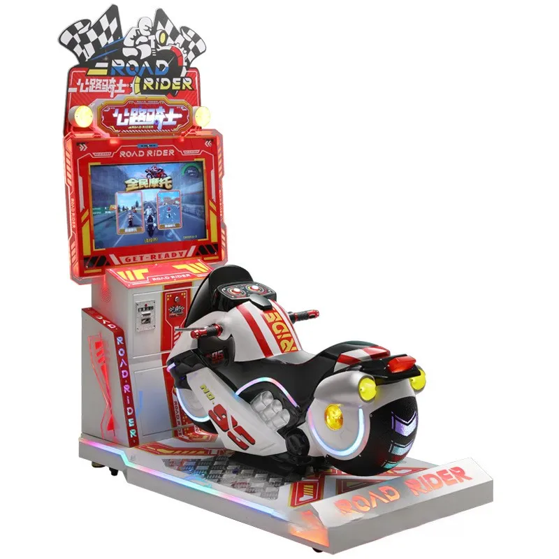 Motociclisti su strada a gettoni motocicli parchi di divertimento commerciali per bambini piccole console per videogiochi