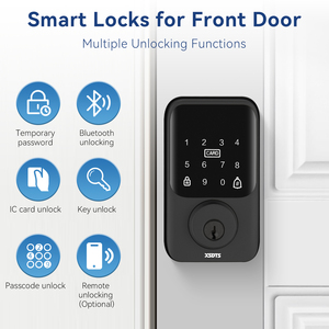 Xsdts DS-P thông minh Nhà <span class=keywords><strong>Keyless</strong></span> nhập <span class=keywords><strong>deadbolt</strong></span> khóa tuya App Bluetooth điều khiển từ xa dễ dàng cài đặt nhiều mở khóa phương pháp - Product Image 4