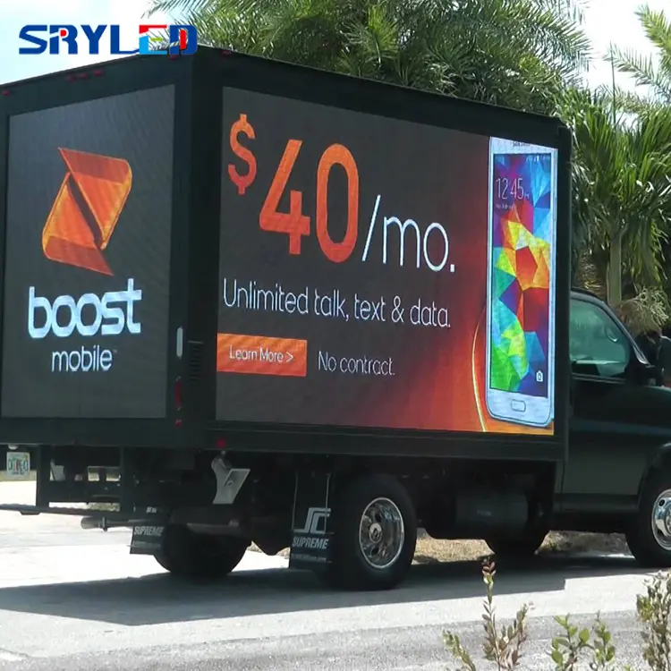 Sry Outdoor P10 Digitale Reclame Led Mobiele Billboard Truck