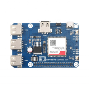 Cat-1/GNSS cappello per Raspberry Pi basato su SIM7670G modulo globale Multi-band LTE 4G Cat-1 supporto GNSS posizionamento - Product Image 3