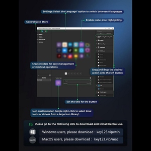 All-in-One Stream Deck Studio Controller 15 <strong>Macro</strong> <strong>Keys</strong> OBS Twitch YouTube Compatible for PC Mac Custom Console for Photo Video - Product Image 5