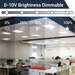 2x 2 LED düz Panel ışık 5 renk sıcaklığı seçilebilir 0-10V kısılabilir 100-277V LED Troffer ışıkları arka aydınlatmalı damla tavan ışıkları - Product Image 3