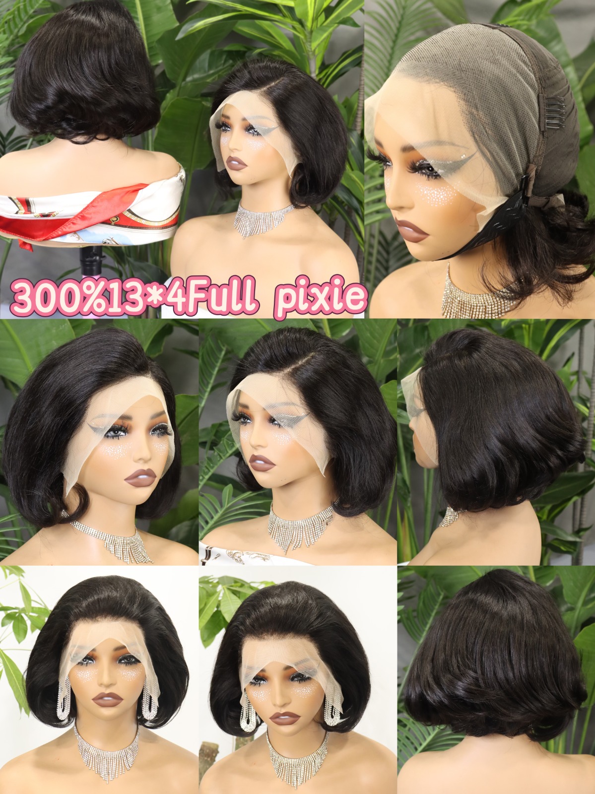 13x4 pixie short wig
