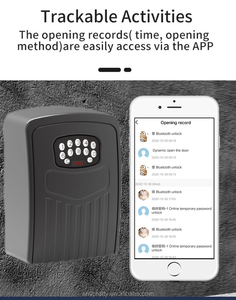All'ingrosso grande chiave scatola di sicurezza intelligente Tuya APP generate in remoto chiavi Bluetooth codici Pin serratura elettronica digitale per uso esterno - Product Image 5