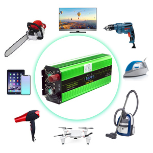 Pantalla LCD 3000W 3500W 7000W DC 12V a AC 220V Inversores de onda sinusoidal pura monofásicos con cargador de batería - Product Image 4