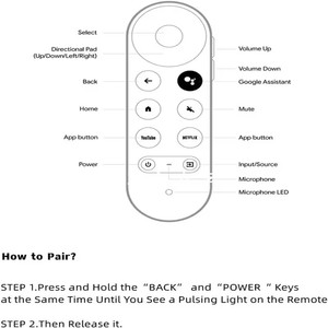 G9N9N音声リモコン交換用BTスマートリモコンforGoogle TV4K - Product Image 4