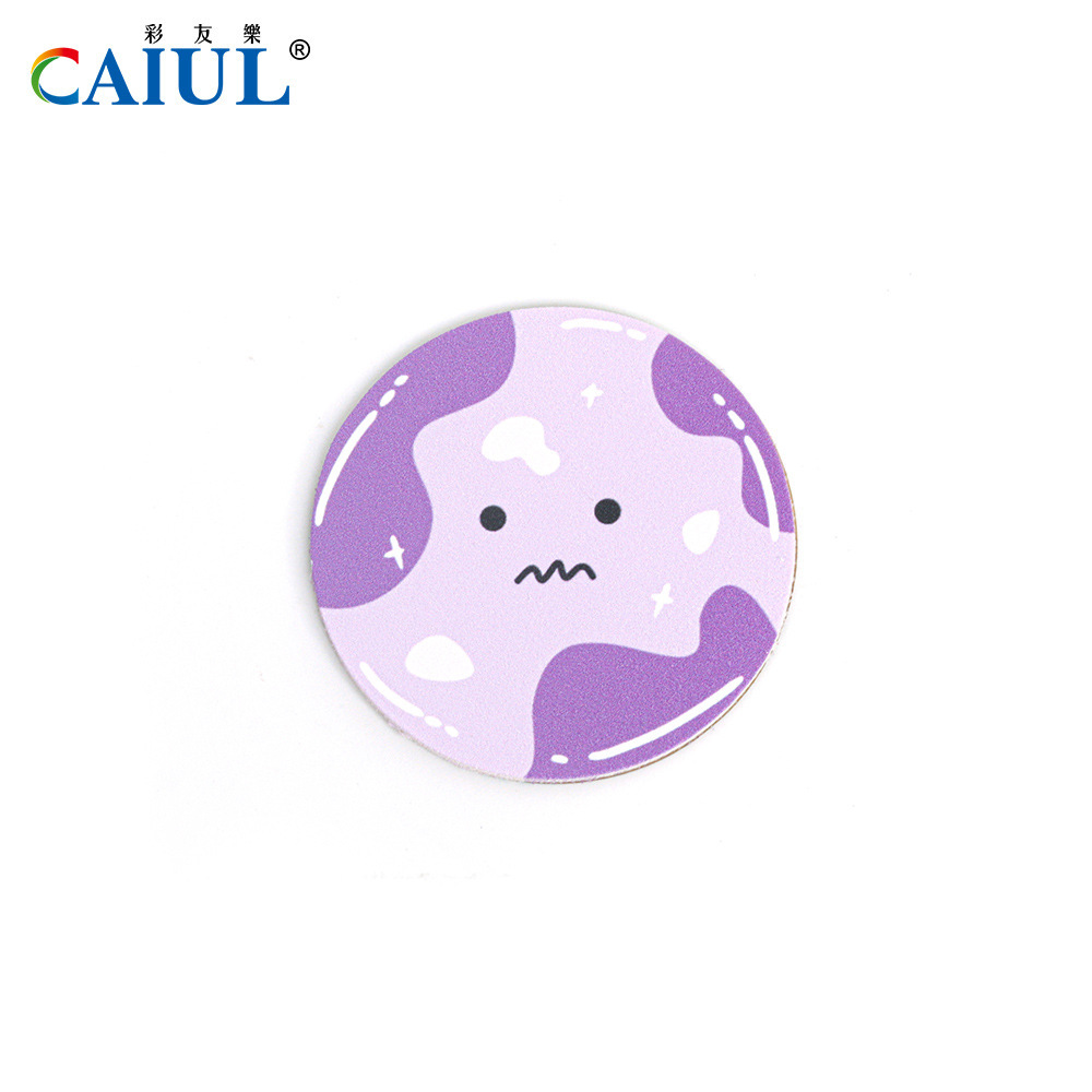 lens cover with purple milk pattern