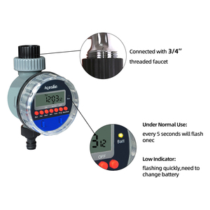 Timer per irrigazione a goccia per irrigazione a goccia con Timer per acqua da giardino in plastica intelligente a batteria - Product Image 4