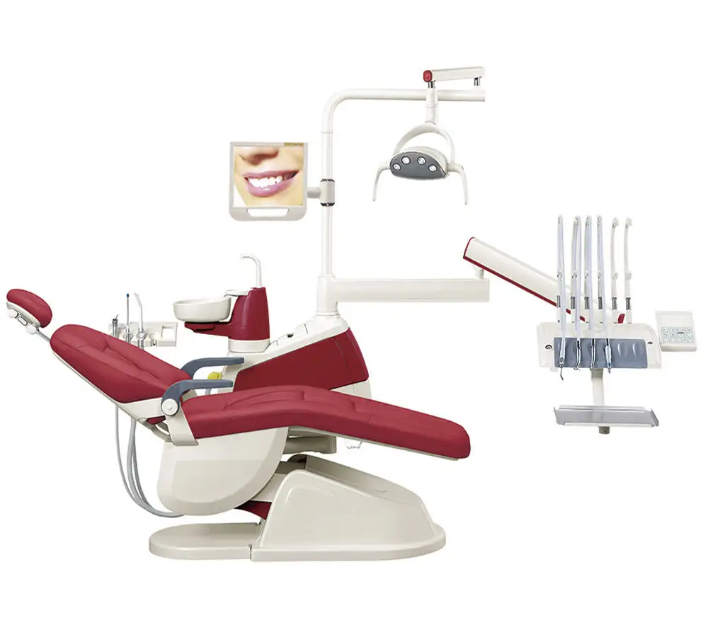 Cabezal Unidad 치과 중국 저가 치과 부서 장비 의료 치료 전기 치과 의자 판매
