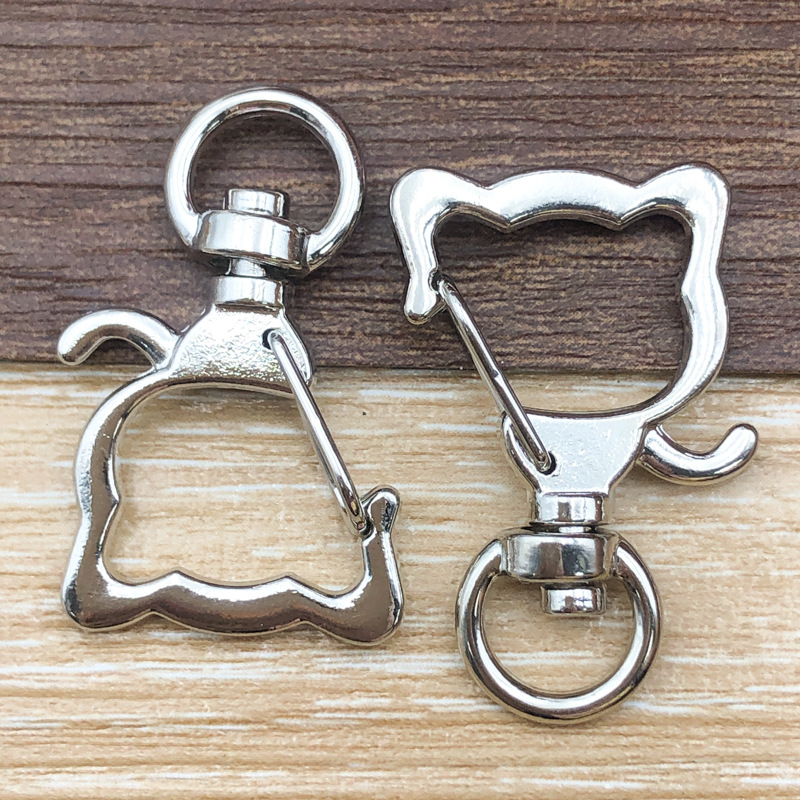 1 llavero de gato/perro blanco, 21*34 mm, 4,2 g, 12828 g