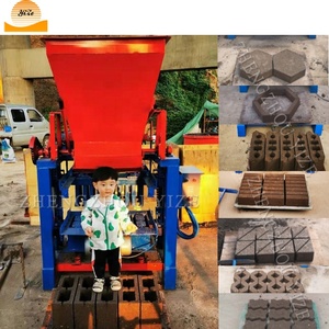 Semi automática enclavamiento vibrante del suelo, maquinaria de fabricación de ladrillos de cemento 4-35 de hormigón hueco huevos máquina de fabricación de bloques - Product Image 5