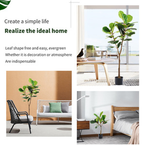 Most Popular in <strong>USA</strong> Real Touch Lyrata <strong>Tree</strong> Artificial Elatica Fake Plant in Pot Artifical Ficus - Product Image 3