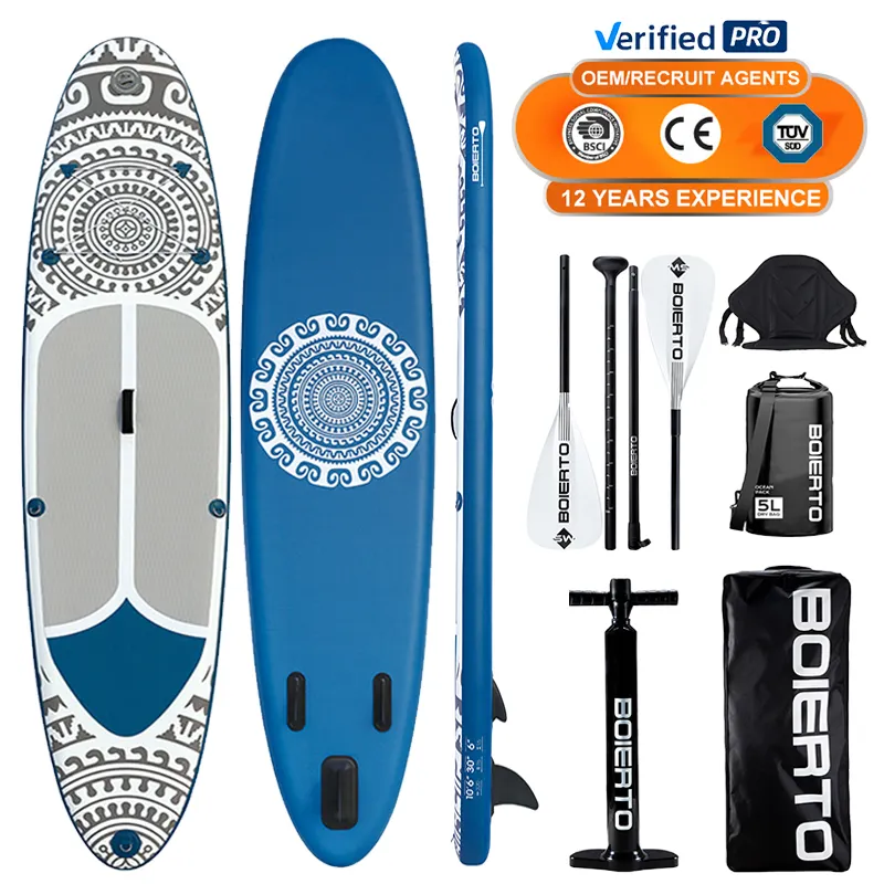 BOIERTO nuovo Design gonfiabile Sup Paddle Board da surf gonfiabile Sup Paddle Board per il commercio all'ingrosso