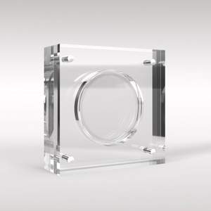 Custodia per monete Memorabilia in acrilico 1Oz <span class=keywords><strong>Britannia</strong></span> scatola portaoggetti chiusura magnetica Perspex porta monete regalo per collezionista - Product Image 2