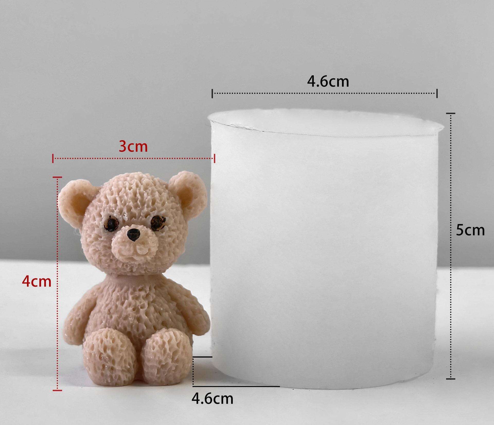 blanco#1 molde de osito de peluche)