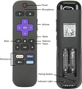 Replacement OEM Voice Universal <strong>Remote</strong> Control for <strong>All</strong> Roku Streambar Soundbar and Streaming Stick - RC-81RC-FA5 <strong>Remote</strong> Control - Product Image 3