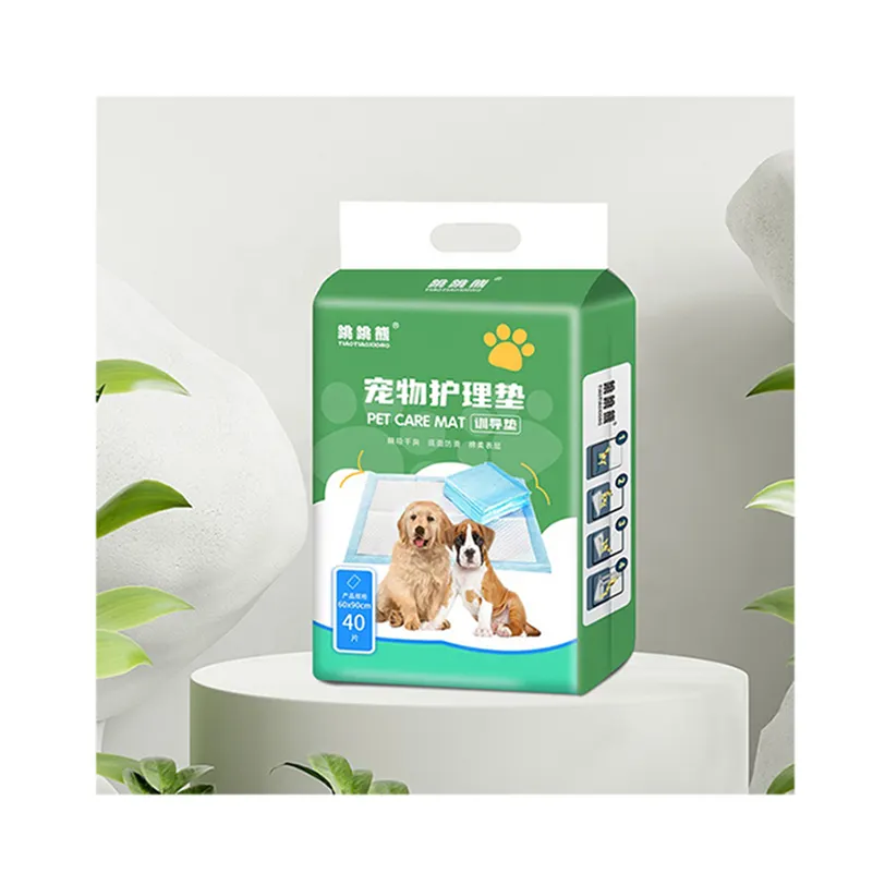 무료 샘플 중국 도매 사용자 정의 하이 퀄리티 일회용 애완 동물 강아지 훈련 소변 개 변기 훈련 오줌 패드