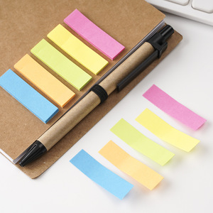 Cuaderno pequeño Kraft con portalápices y pestañas Marcador de página de cuaderno espiral forrado Pestañas de índice de colores Cuaderno de bolsillo de negocios - Product Image 2