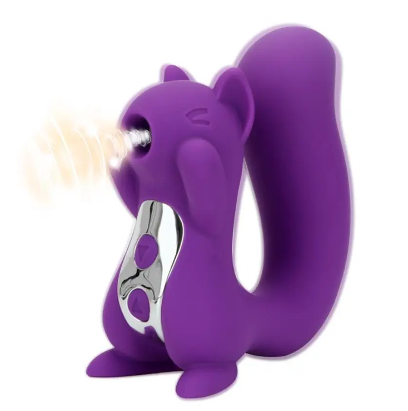 Neueste Amazon Hot Sale Eichhörnchen Vibrator echte Brust Brustwarze Vagina Klitoris oral saugen lecken Sexspielzeug für Frauen Paar Lesben