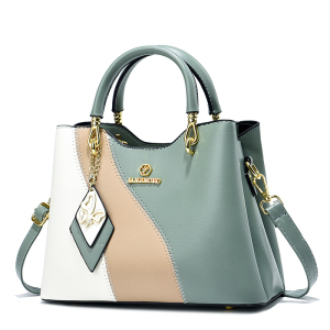 White with green