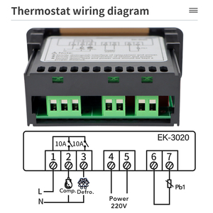 Hot Selling EK-3020 Smart <strong>Digital</strong> Display <strong>Temperature</strong> Control Thermostat <strong>Temperature</strong> <strong>Controller</strong> With Sensor - Product Image 3
