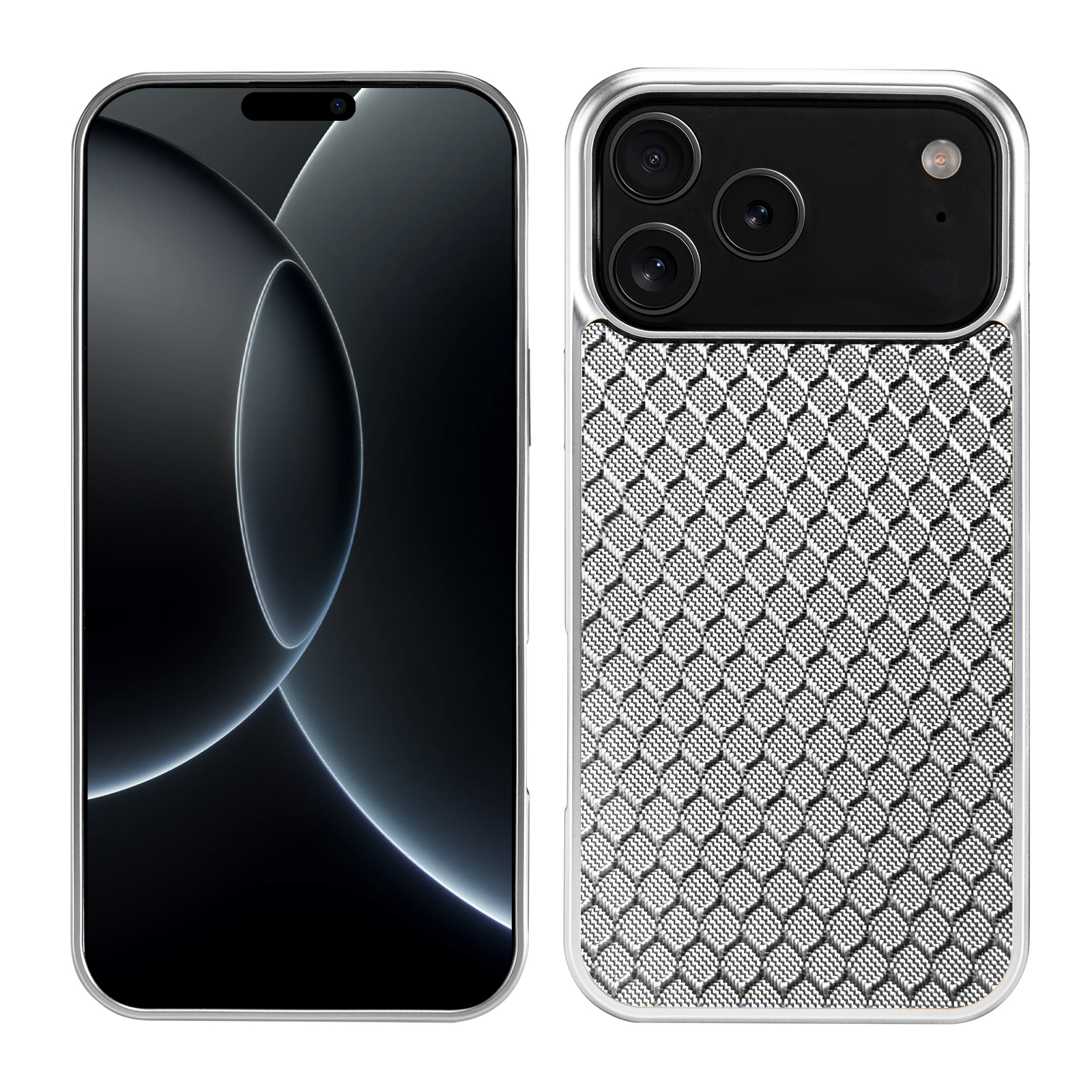 Silver grid glass fiber with mag safe