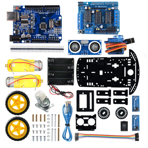 DIYmall 2WD Smart Robot Kit Ultraschall-Infrarot-Hindernis vermeidung Smart Car Kit für Arduino CH340 U NO R3