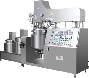 Otomatik vakum emülgatör mikseri veya emülsifiye edici homojenleştirme mikseri 50L 100L 200L kozmetik mikser makinesi kozmetik 20 Lt 3kw - Product Image 3