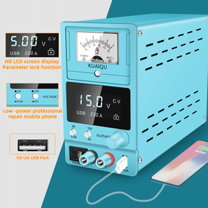Fuente de Alimentación Lineal de CC, Transformador con Puntero Ajustable, Pantalla Analógica Digital, Fuente de Laboratorio, 12V, 15V, 3A, para Reparación de Teléfonos - Product Image 3