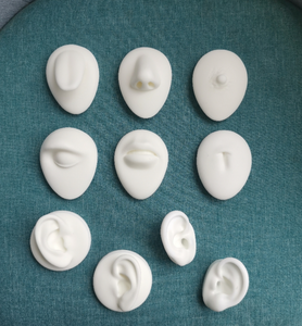 Silikon model dövme delinme pratik simülasyon insan vücudu parçası silikon ekran kulak burun dudak göbek silikon piercing modeli - Product Image 5