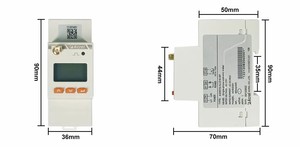 Single Phase Digital <strong>Input</strong> <strong>Output</strong> <strong>RS485</strong> Modbus-RTU Din Rail Energy Meter with CT for Electric Power Measurement - Product Image 3