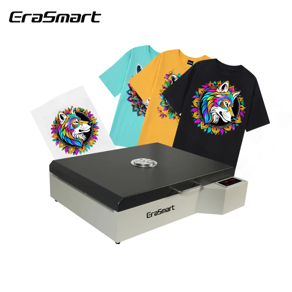 Erasmart secador de filme para animais personalizado, tamanho personalizado, secagem dtf, máquina de forno de cura a2 a3 a4 dtf