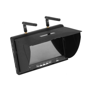 FPV LCD5802S 7 "7 inç çeşitlilik alıcı monitör LCD ekran 800*480 5.8G 40CH inşa DVR ile pil Video Multicopter için - Product Image 2