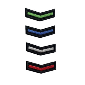 Cucire su ferro su lettere personalizzate marchio Slogan rettangolare ricamo toppa ricamata per l'abbigliamento - Product Image 6