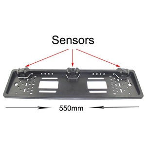 Europlate Waterproof <strong>Wireless</strong> <strong>Reverse</strong> <strong>Sensor</strong> Small LED Display Car Parking <strong>Sensor</strong> Backup Distance Radar European License Frame - Product Image 5