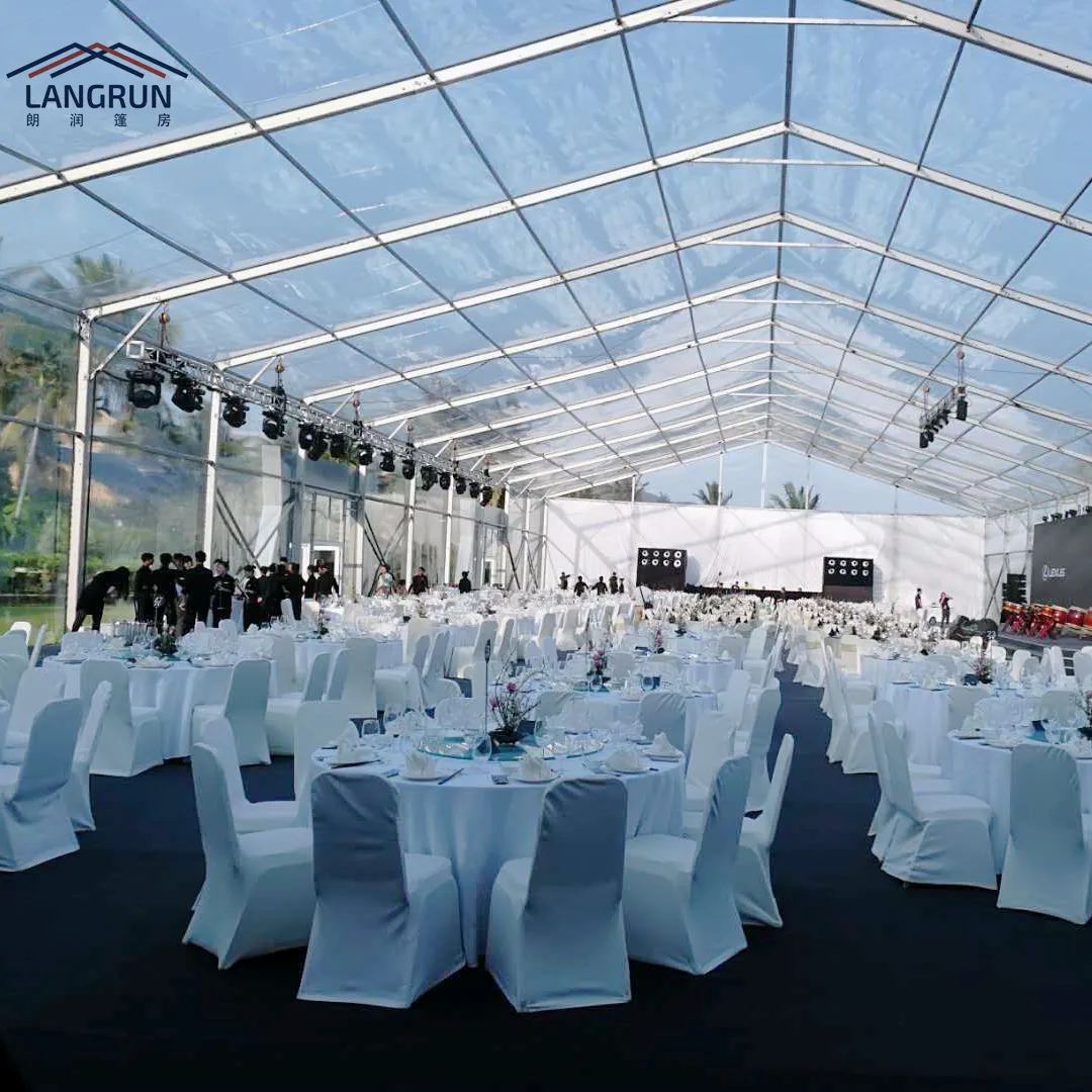 Luxury Clear Roof Wedding Marquee Transparent Outdoor Event Tent Factory Price