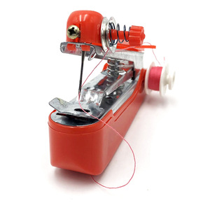 Süper Mini ev kullanımı manuel DİKİŞ MAKİNESİ tek iğne zincir dikiş oluşumu ile yeni durum temel dişli bileşenleri - Product Image 5